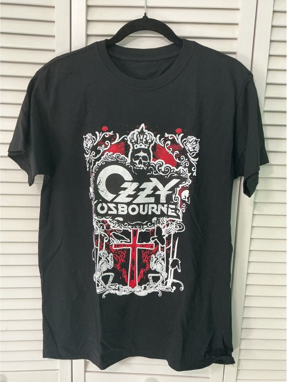 Vintage Mens Unisex Ozzy Osbourne Rock Band Graphic T-Shirt Size Small #297